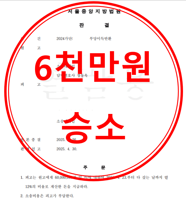 부당이득반환