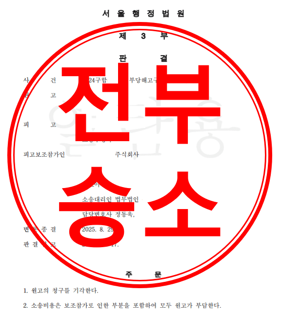 부당해고구제재심판정취소
