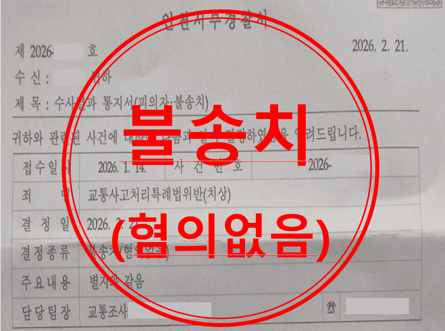 교통사고처리특례법위반(치상)